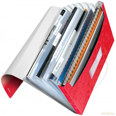 Leitz: LEITZ Fchermappe WOW 4589 6 Fcher rot