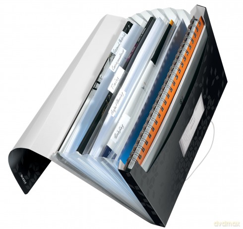 LEITZ Fchermappe WOW 4589 6 Fcher schw
