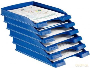 LEITZ Flacher Briefkorb blau