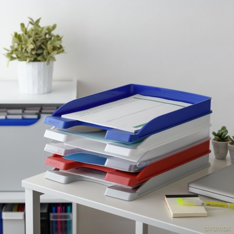 LEITZ Flacher Briefkorb Frost