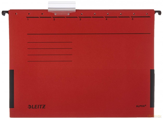 LEITZ Hngetasche rot 5stk