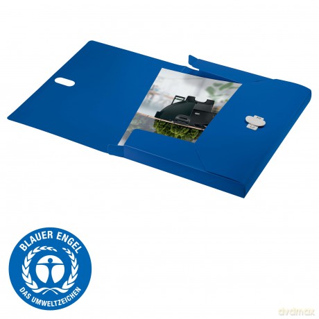 Leitz: LEITZ Heftbox Recycle 4,0 cm blau