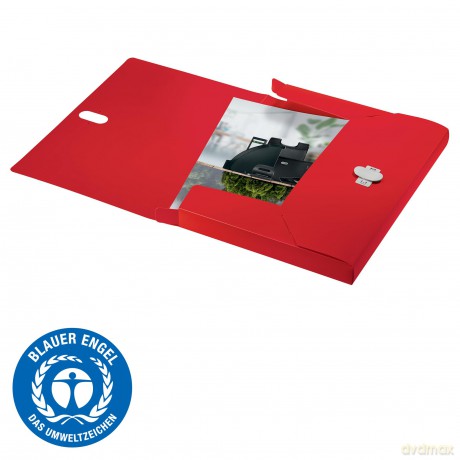 Leitz: LEITZ Heftbox Recycle 4,0 cm rot