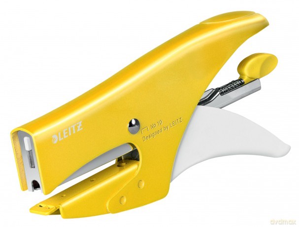 Leitz: LEITZ Heftzange 5531 WOW gelb-metallic