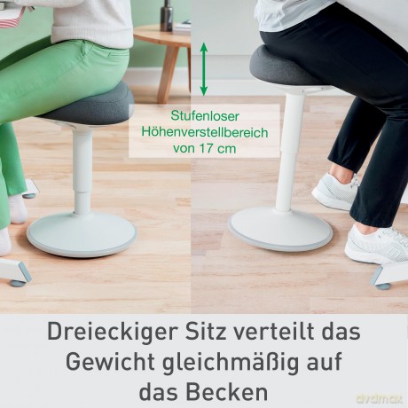 Leitz: LEITZ Hocker Ergo Active 65440085 grau