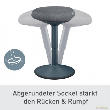Leitz: LEITZ Hocker Ergo Active 65440089 dunkel