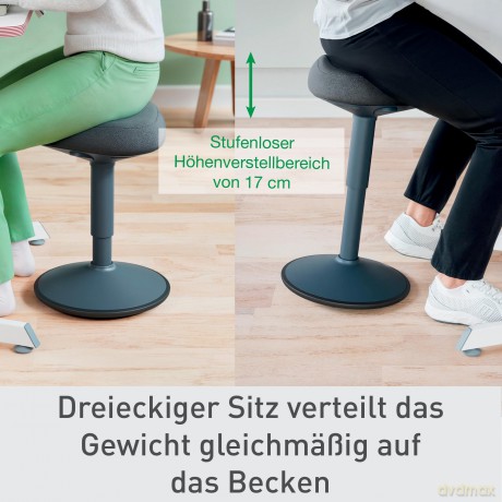 Leitz: LEITZ Hocker Ergo Active 65440089 dunkel
