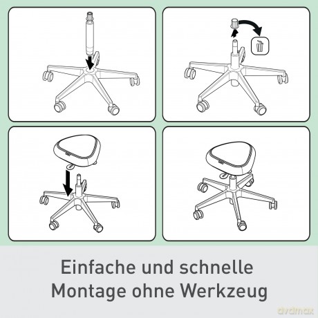 Leitz: LEITZ Hocker Ergo Active 65770095 grau