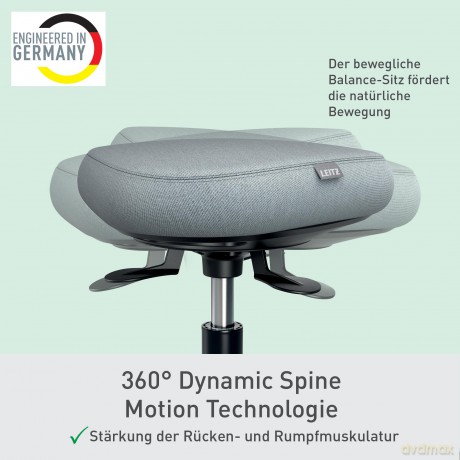 Leitz: LEITZ Hocker Ergo Active 65770095 grau