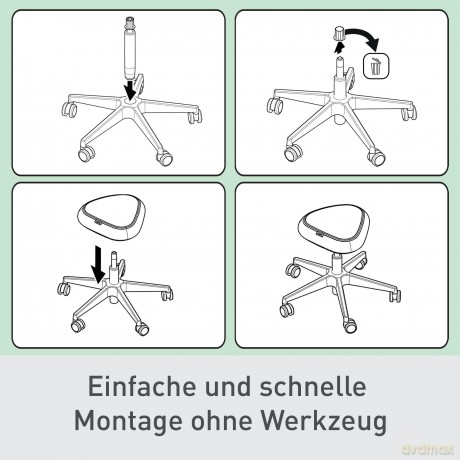 Leitz: LEITZ Hocker Ergo Active 65780095 schwar