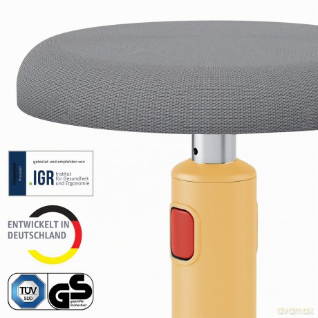 Leitz: LEITZ Hocker Ergo Cosy 65180019 grau, ge