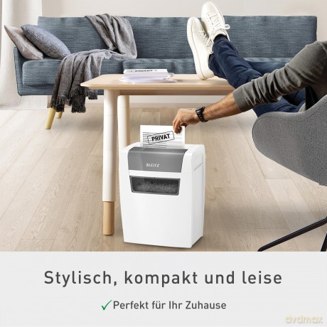 LEITZ IQ Home Aktenvernichter mit Partik