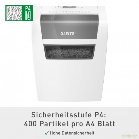 LEITZ IQ Home Aktenvernichter mit Partik
