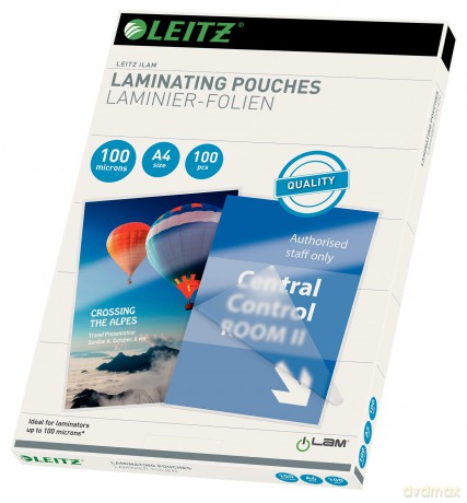 Leitz Lamfol.100mic,A4,100St