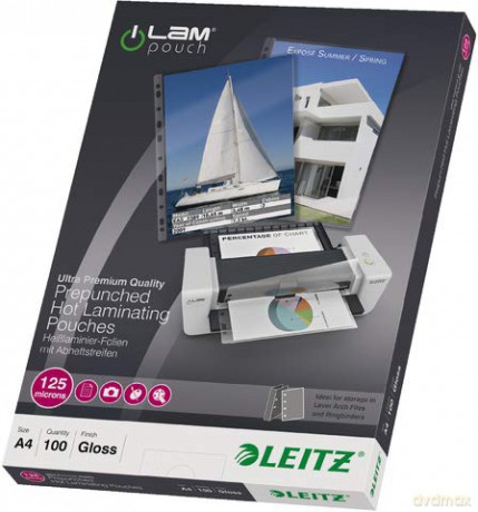 Leitz Lamfol.125mic,A4,AHL