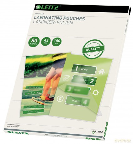 LEITZ Laminierf.80mic,A3,100St