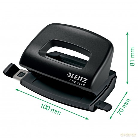 Leitz: LEITZ Locher Recycle Mini schwarz