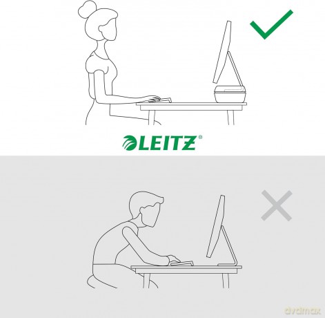 LEITZ Monitorstnder Ergo dunkelgrau