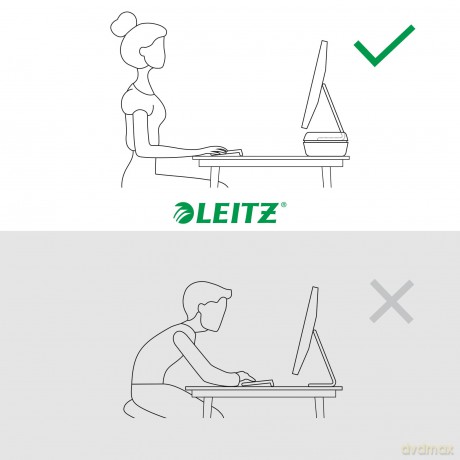 LEITZ Monitorstnder Ergo hellgrau