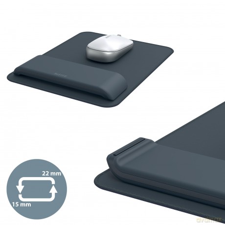 LEITZ Mousepad mit Handgelenkauflage Erg
