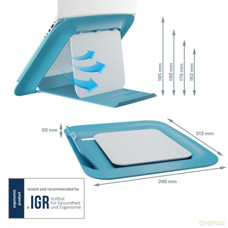 LEITZ Notebook-Stnder Ergo Cosy blau