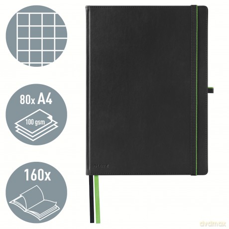 Leitz: LEITZ Notizbuch Complete DIN A4 kariert,