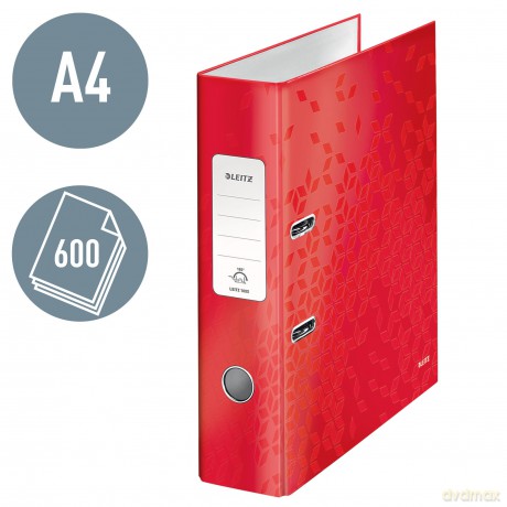 Leitz: LEITZ Ordner rot Karton 8,0 cm DIN A4