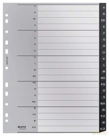 LEITZ Ordnerregister recycle 1207 Vollfo