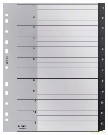 LEITZ Ordnerregister recycle 1209 Vollfo