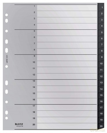 LEITZ Ordnerregister recycle 1211 Vollfo