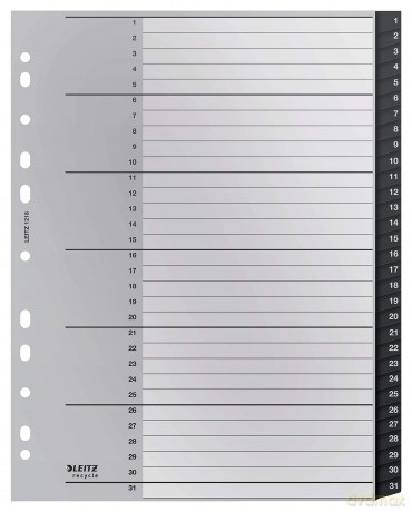 LEITZ Ordnerregister recycle 1218 Vollfo