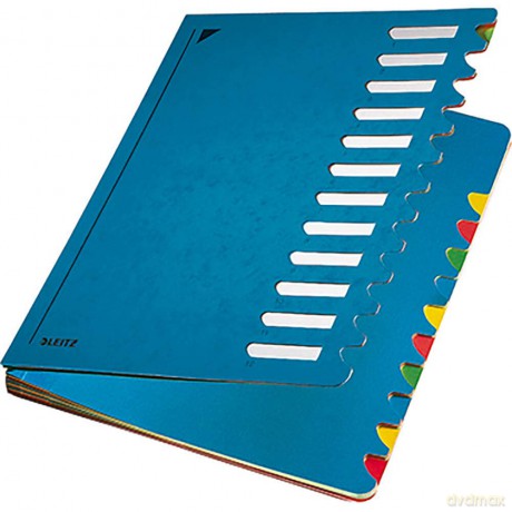 LEITZ Ordnungsmappe 5912 12 Fcher blau