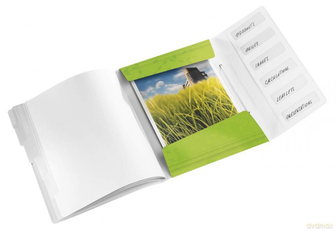 LEITZ Ordnungsmappe WOW 4633 6 Fcher gr