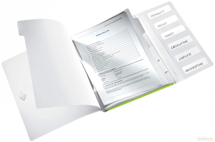 LEITZ Ordnungsmappe WOW 4633 6 Fcher gr