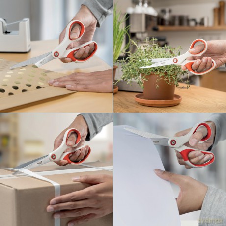 Leitz: LEITZ Papierschere WOW Titan rot 20,5 cm