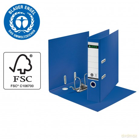 Leitz: LEITZ Recycle Ordner blau Karton 8,0 cm