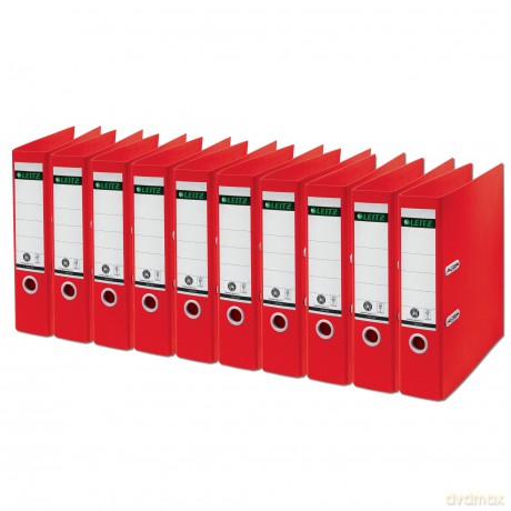 Leitz: LEITZ Recycle Ordner rot Karton 8,0 cm D