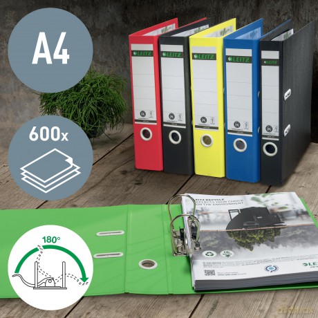 Leitz: LEITZ Recycle Ordner rot Karton 8,0 cm D