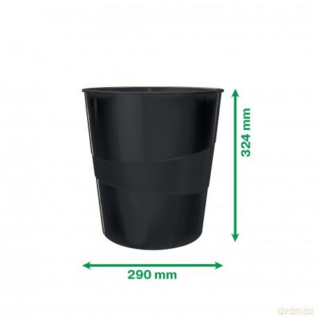 LEITZ Recycle Papierkorb 15,0 l schwarz