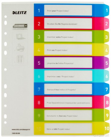 LEITZ Register WOW 10 Blatt