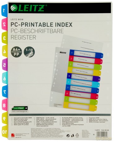 LEITZ Register WOW 10 Blatt