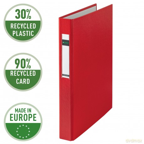 LEITZ Ringbuch A4 2ri 25mm rot