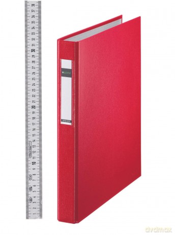 LEITZ Ringbuch A4 4ri 25mm rot