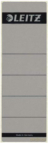Leitz: Leitz Rugetiket Kort Breed Papier 62X192 Zelfklevend Grijs (10)