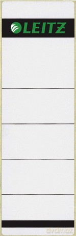 Leitz: Leitz Rugetiket Kort Breed Papier 62X192 Zelfklevend Grijs (10)