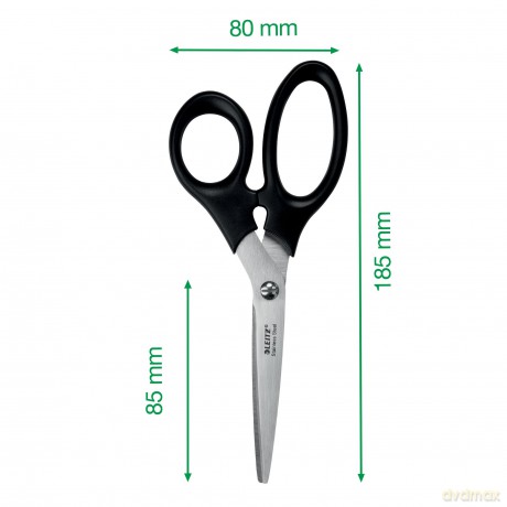 Leitz: LEITZ Schere schwarz 18,5 cm