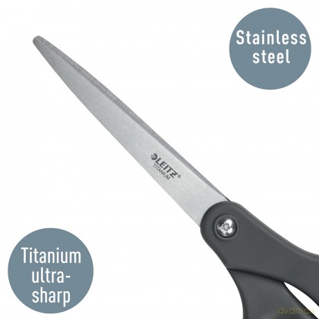 Leitz: LEITZ Schere Titanium dunkelgrau 20,5 cm