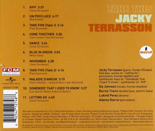 Jacky Terrasson: Take This [CD]