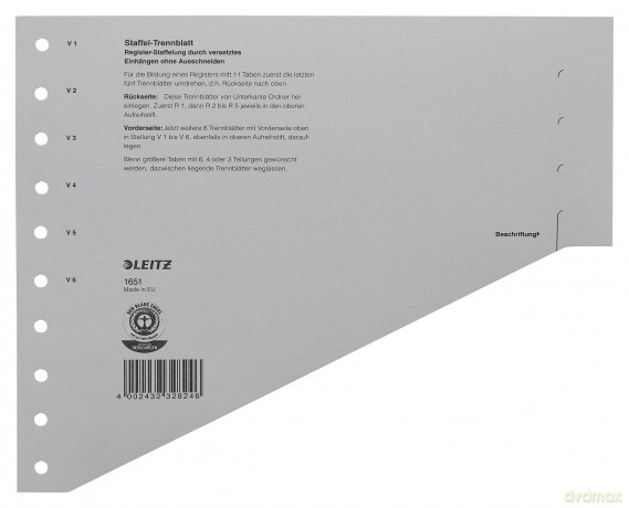 LEITZ Staffel-Trennbltt.100x