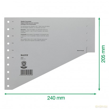 LEITZ Staffel-Trennbltt.100x